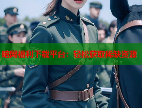 暗网福利下载平台：轻松获取稀缺资源  第1张