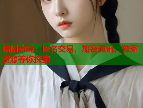 暗网秘境：匿名交易，加密通讯，独家资源等你探索