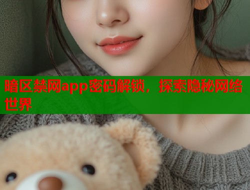 暗区禁网app密码解锁，探索隐秘网络世界  第1张