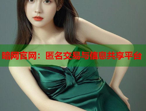 暗网官网：匿名交易与信息共享平台  第1张