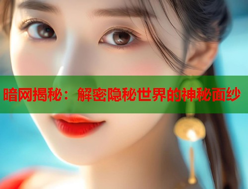 暗网揭秘：解密隐秘世界的神秘面纱  第1张