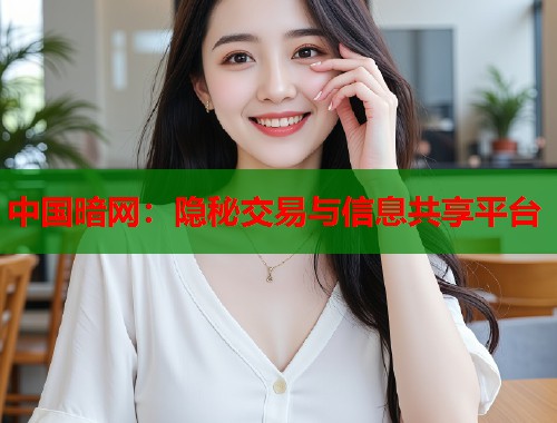 中国暗网：隐秘交易与信息共享平台