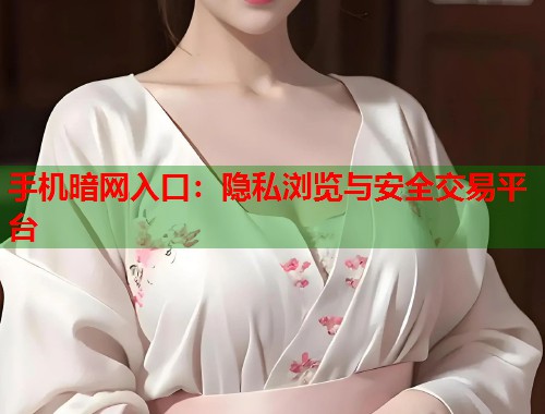手机暗网入口：隐私浏览与安全交易平台  第1张