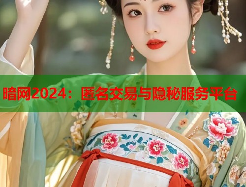 暗网2024：匿名交易与隐秘服务平台  第1张