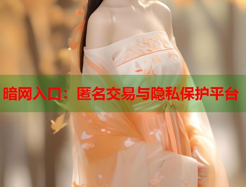暗网入口：匿名交易与隐私保护平台