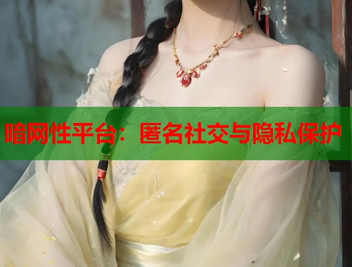 暗网性平台：匿名社交与隐私保护  第1张