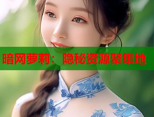 暗网萝莉：隐秘资源聚集地