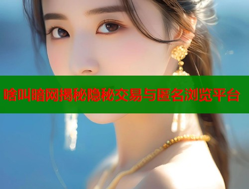 啥叫暗网揭秘隐秘交易与匿名浏览平台