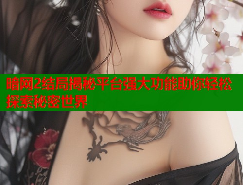 暗网2结局揭秘平台强大功能助你轻松探索秘密世界
