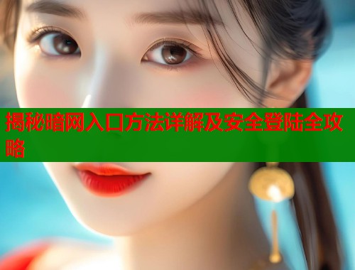 揭秘暗网入口方法详解及安全登陆全攻略  第1张