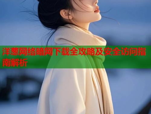 洋葱网络暗网下载全攻略及安全访问指南解析  第1张